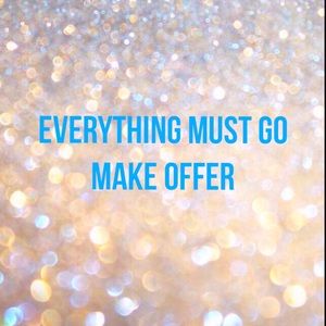 I’m trying to sell everything, so don’t be afraid to make me an offer. (: